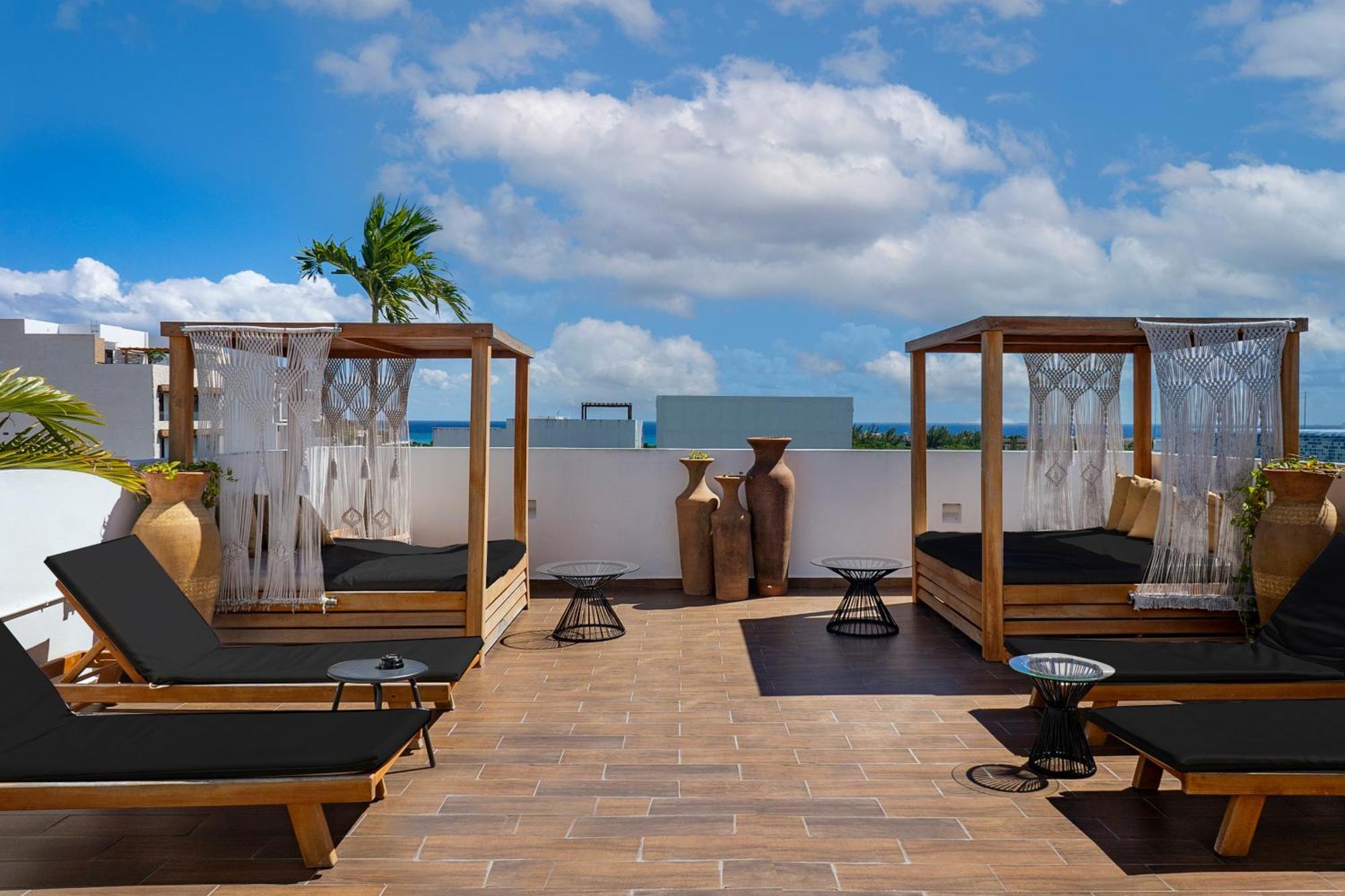 Terrasse Hotel Playa Del Carmen Exterior foto