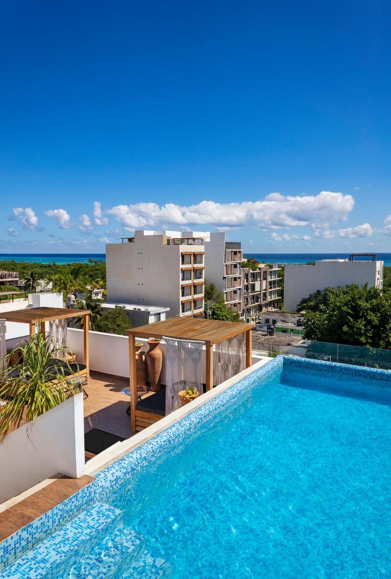 Terrasse Hotel Playa Del Carmen Exterior foto