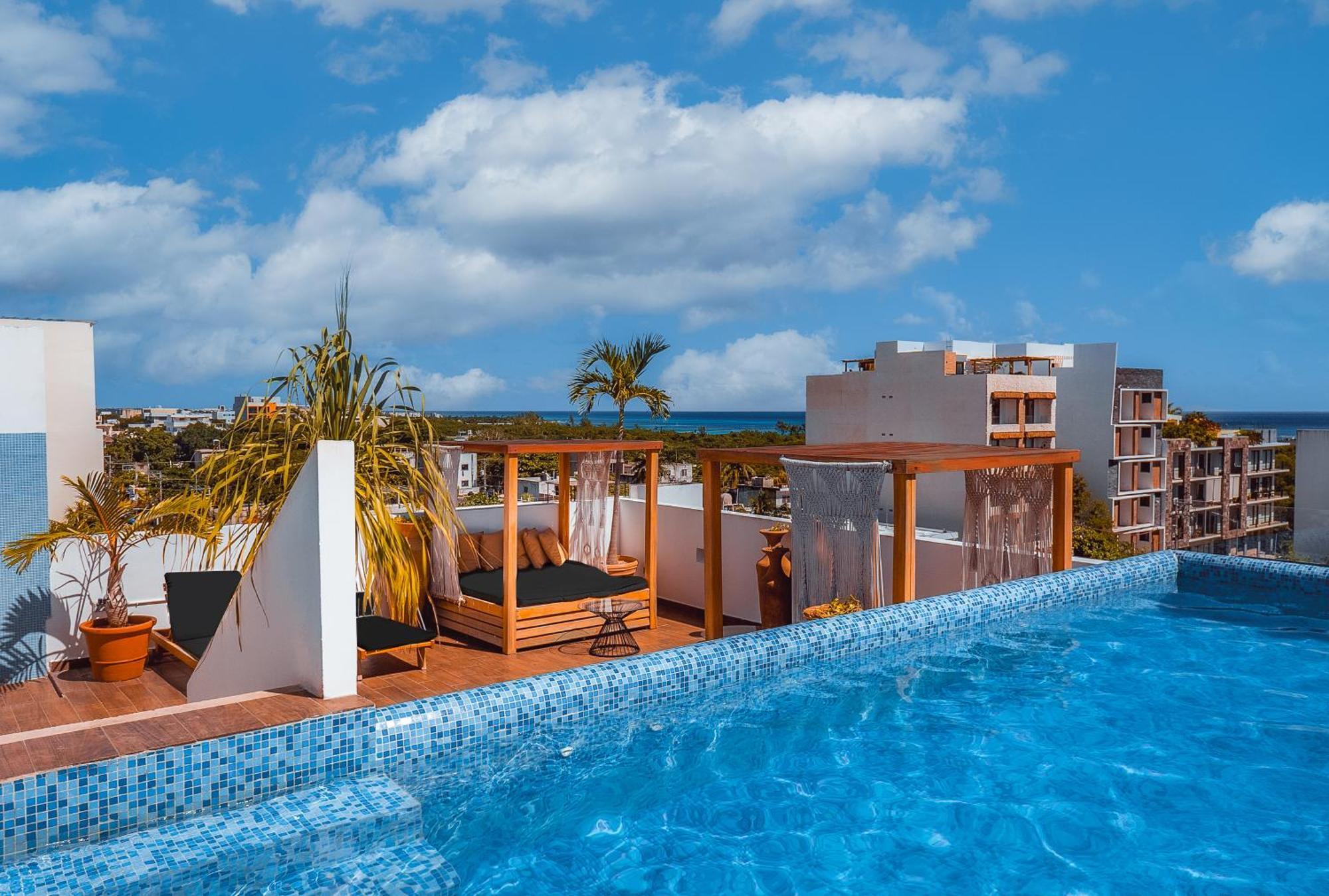 Terrasse Hotel Playa Del Carmen Exterior foto